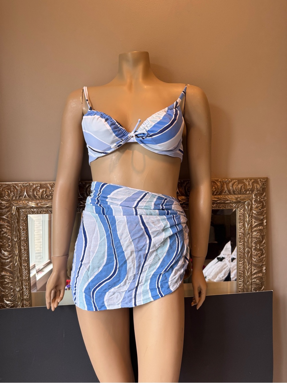 Bikini Top and Wrap Skirt Set (no bottoms look at description)